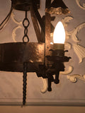 Vintage Early 20th Century Small Iron Chandelier