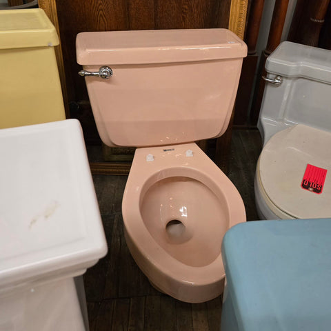 Vintage American Standard Cadet Elongated Bowl Toilet in Corallin