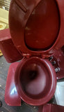 Vintage 1920's Tang Red Wall Hanging Tank Toilet by Standard