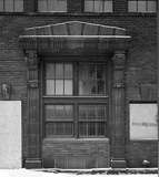 1920's Era Monumental Red Terra Cotta Entry from the Bostwick Braun Building Toledo OH