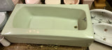 Vintage bathtub with right hand drain be Universal Rundle in Green