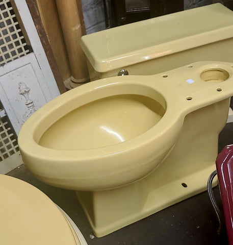 Vintage Kohler Harvest Gold Elongated Bowl Toilet