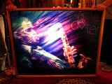 Unique 3 Dimensional Lighted Painted of Jazz Great Dexter Gordon by David Armstrong