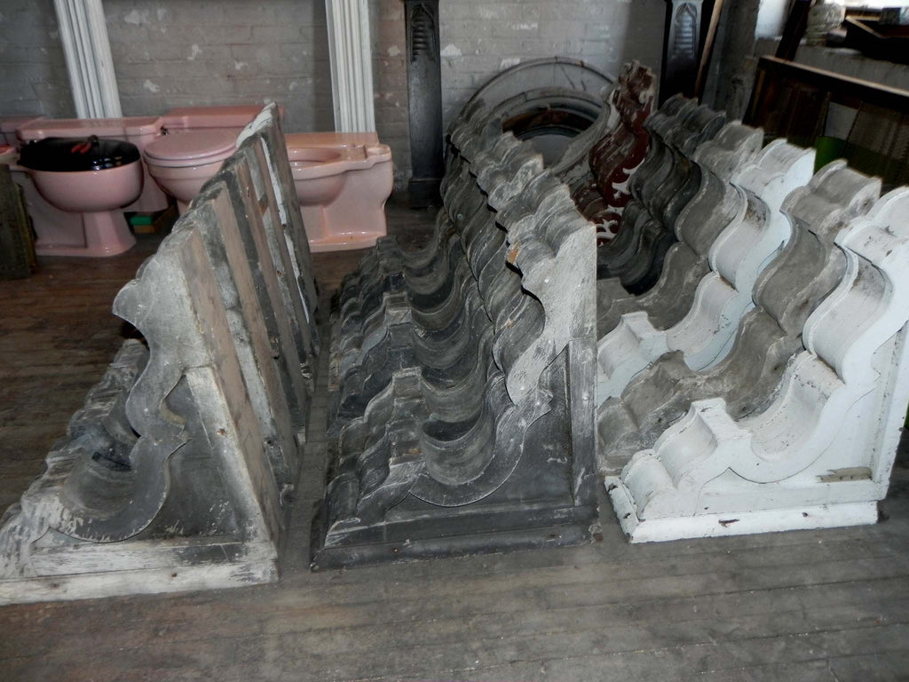 Large Antique Exterior Cedar Eave Scroll Brackets Toledo