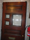 Vintage Entry Door with Beveled Glass