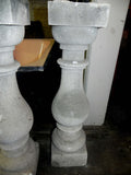 Early Vintage 20th Century Solid Turned Limestone Balusters