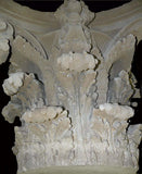 Large Antique Carved Limestone Acanthus Leaf Capital