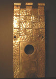 Very Large Antique Arts & Crafts Brass Thumb Paddle Entry Pull