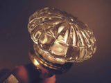 Antique Ribbed Face Glass Door Knobs