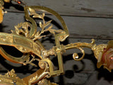 Monumental Decorative French Gilt Bronze Chandelier