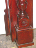 Antique Half Mantel in Cherry with Decorative Tapered Columns