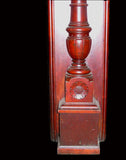 Antique Half Mantel in Cherry with Decorative Tapered Columns
