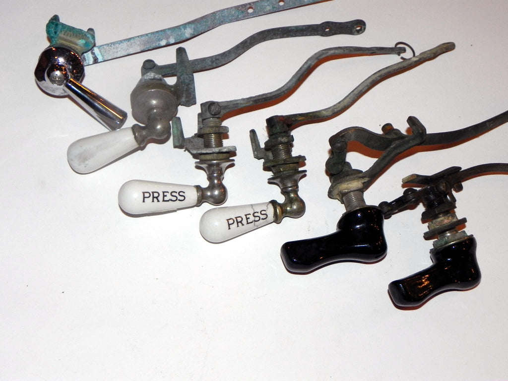 Vintage Selection of Toilet Tank Flush Handles Toledo Architectural