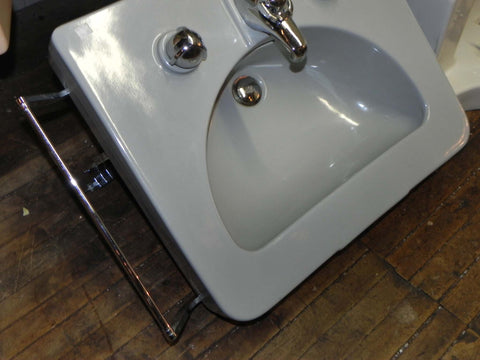 Vintage Grey "Diana" Wall Sink w/Legs By Crane Plumbing Co