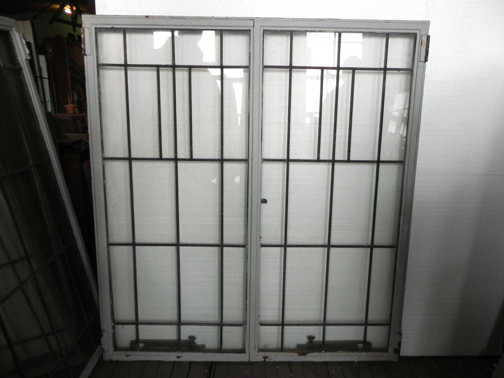 Large Vintage Arts & Crafts Styled Leaded Casement Windows Toledo